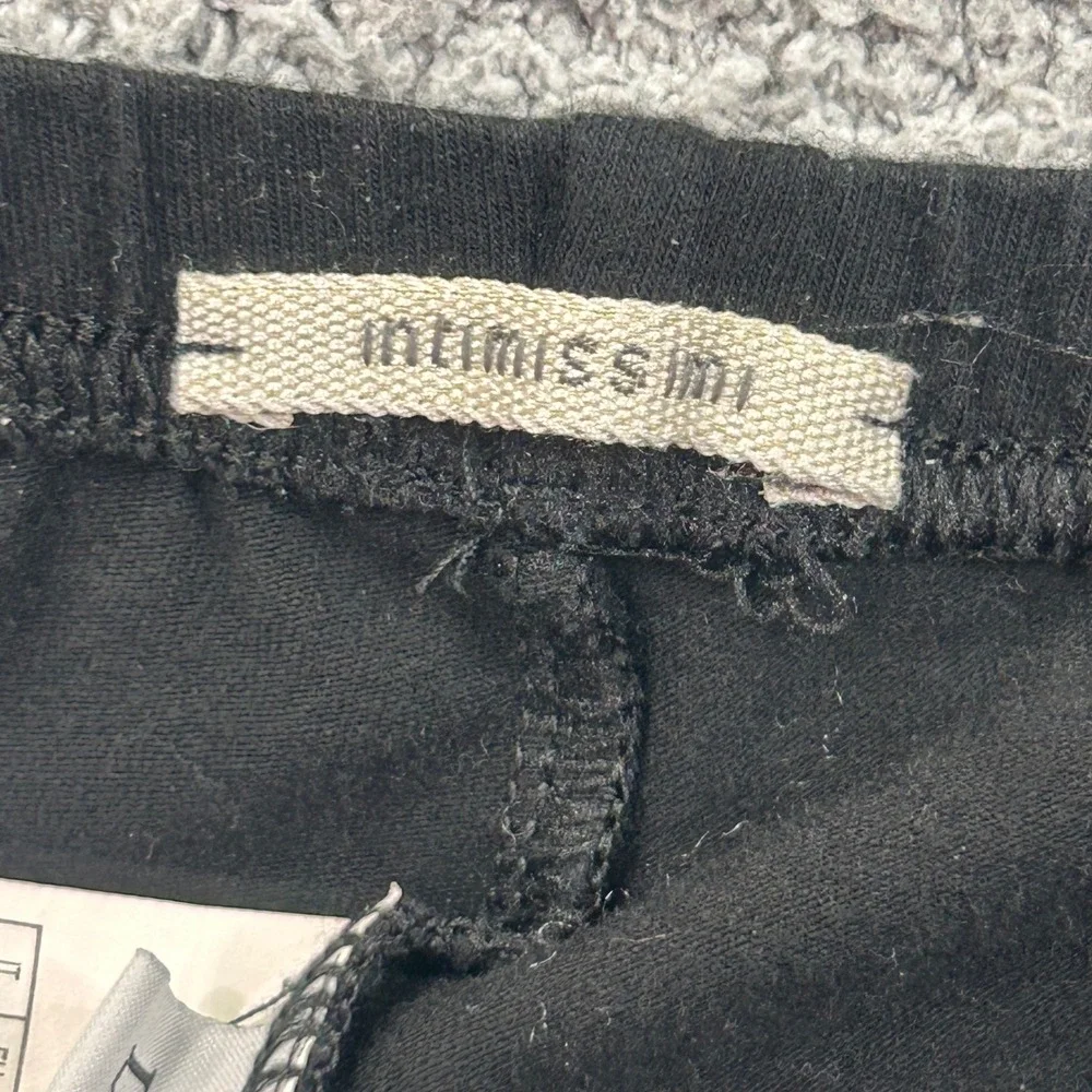 Intimissimi Leggings Faux Leather Lace Black L Gothic Edgy Grunge Glam Biker